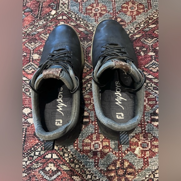 Men’s Black/Gray ECCO Hybrid Golf Shoes, size 11 - Picture 3 of 9